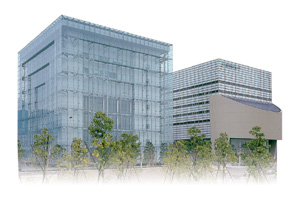 左:防災未来館、右:ひと未来館