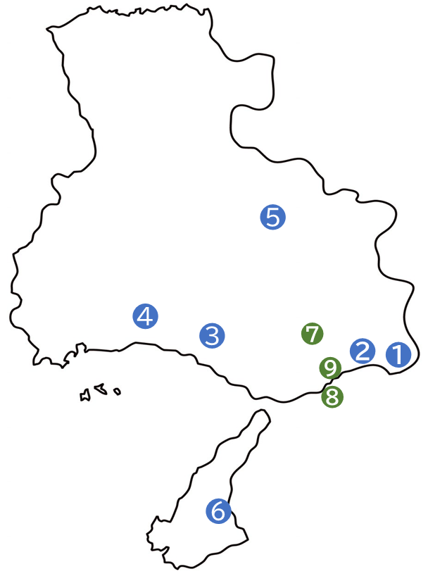 専門研修プログラム地図