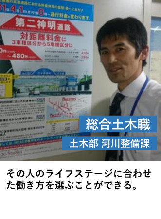 総合土木職（河川整備課）