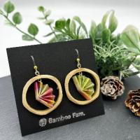 アンソレイエ・レーヴ_竹製ピアス