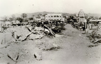 白銀町から北望 1945年の写真