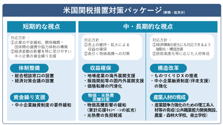 令和7年6月補正予算規模（米国関税対策パッケージ）