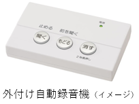外付け自動録音機（イメージ）