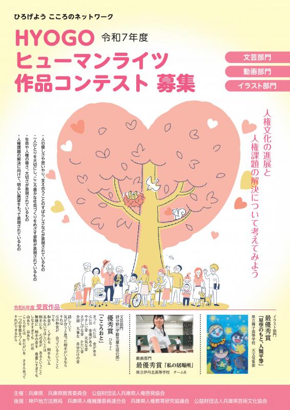令和7年度HYOGOヒューマンライツ作品コンテスト募集チラシ1