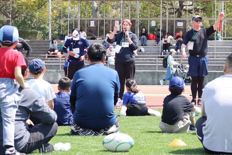 英語だけのラグビー教室