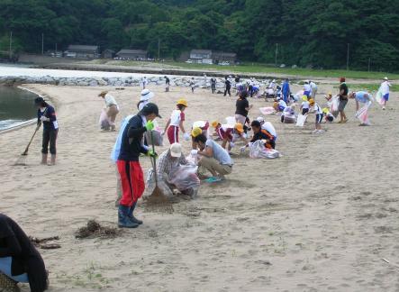 海岸の清掃