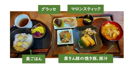 栗のランチ